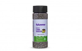Fulsome Black Chia Seeds   Plastic Bottle  100 grams